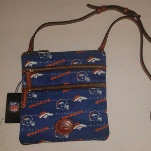 Dooney & Bourke NFL Broncos North/South triple zip
